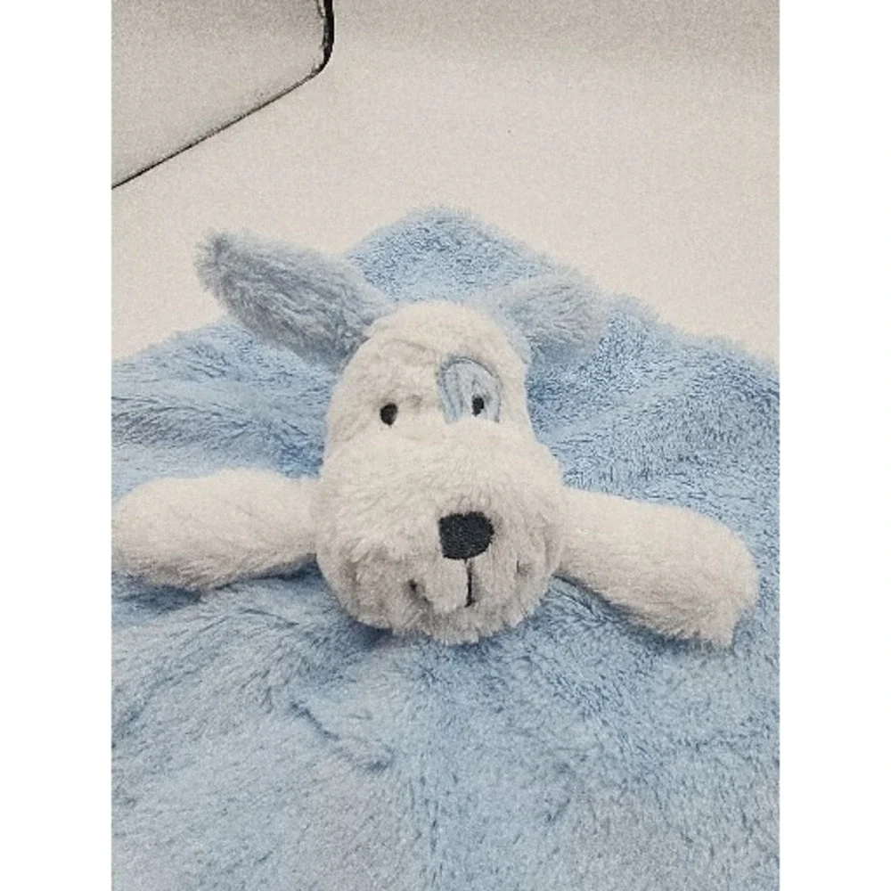 Heads shoulders toes and bows puppy   baby lovey‎ lovely blanket